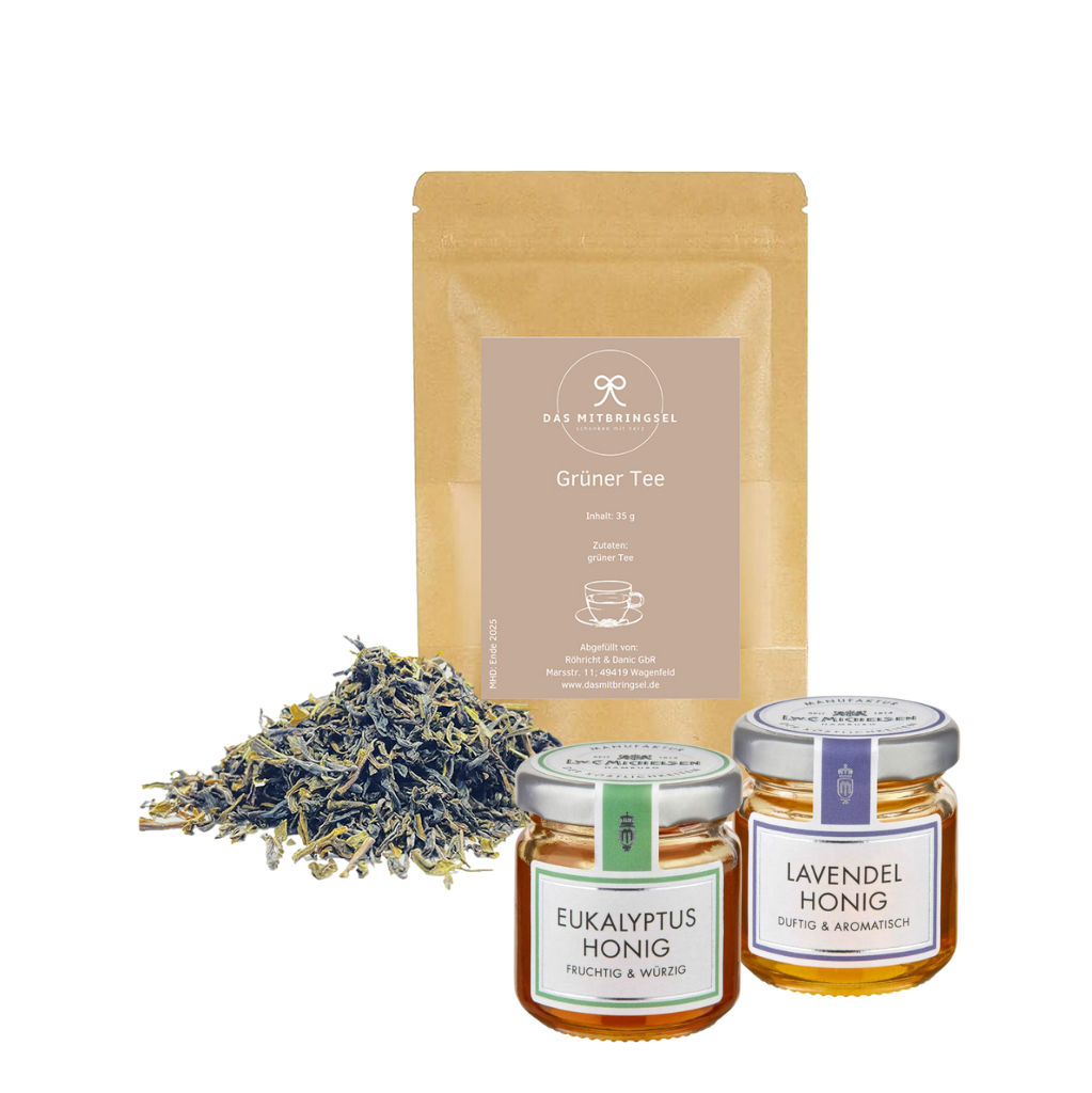Grüner Tee mit aromatischen Honigen